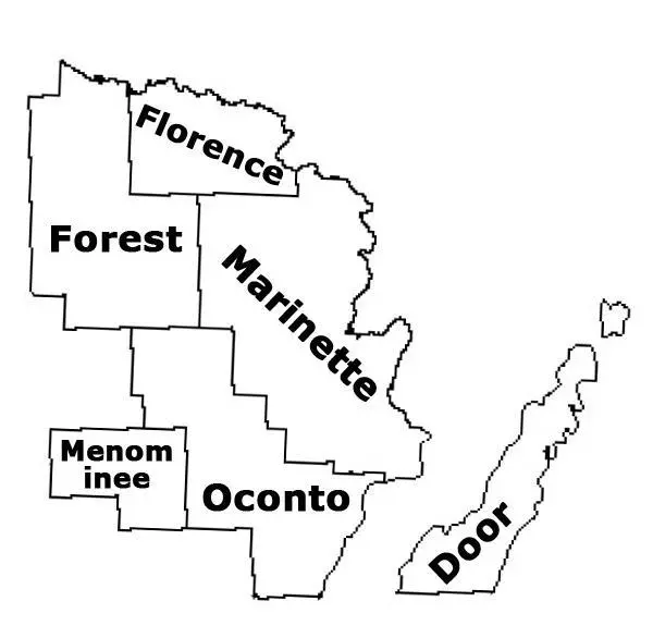 Northeast Wisconsin Map